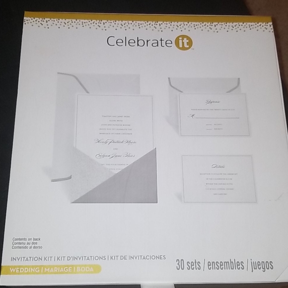 Celebrate It Party Supplies Wedding Invitation Kit Poshmark